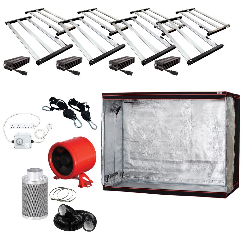 Lumii 2880w LED 2.4m x 2.4m Grow Tent Kit