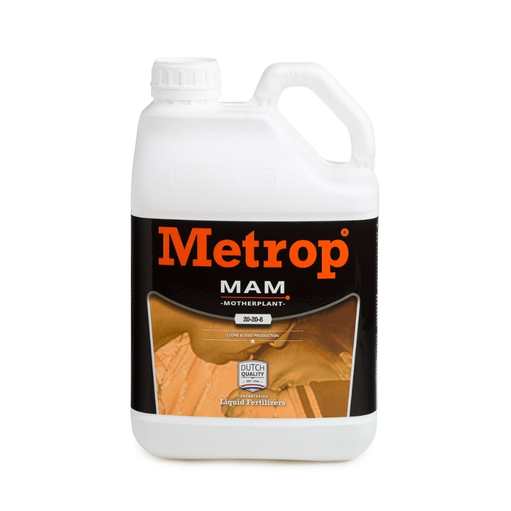White container with Metrop MAM label on a white background