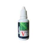 Bottle of Mills'Vitalize' silica supplement on a white background