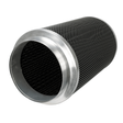 Cylindrical filter with metallic rim on a white background phresh intake filter 200 400