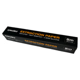 A black box of QNUBU extraction paper, featuring orange and white text, shown on a plain white background.