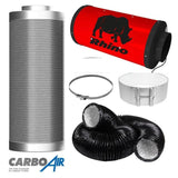 CarboAir Rhino Ultra Silent EC Extraction Fan Kit