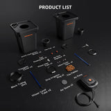 Product list of spider farmer DWC equipment on a dark background