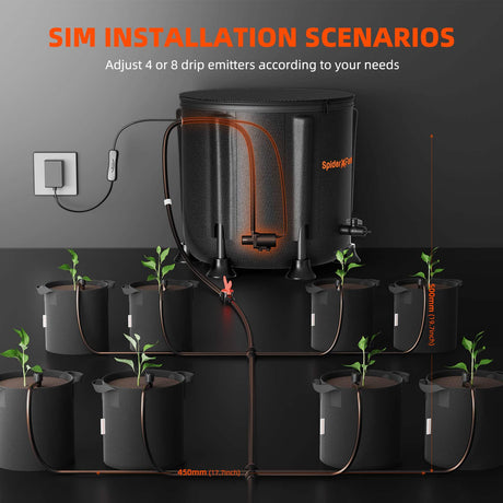 spider farmer dripper system installation scenarios