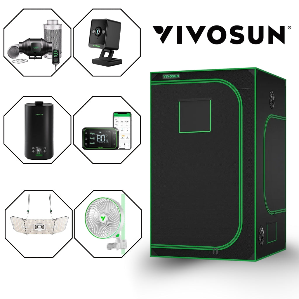 VIVOSUN LED Tent Kit 1.2m x 1.2m x 2m