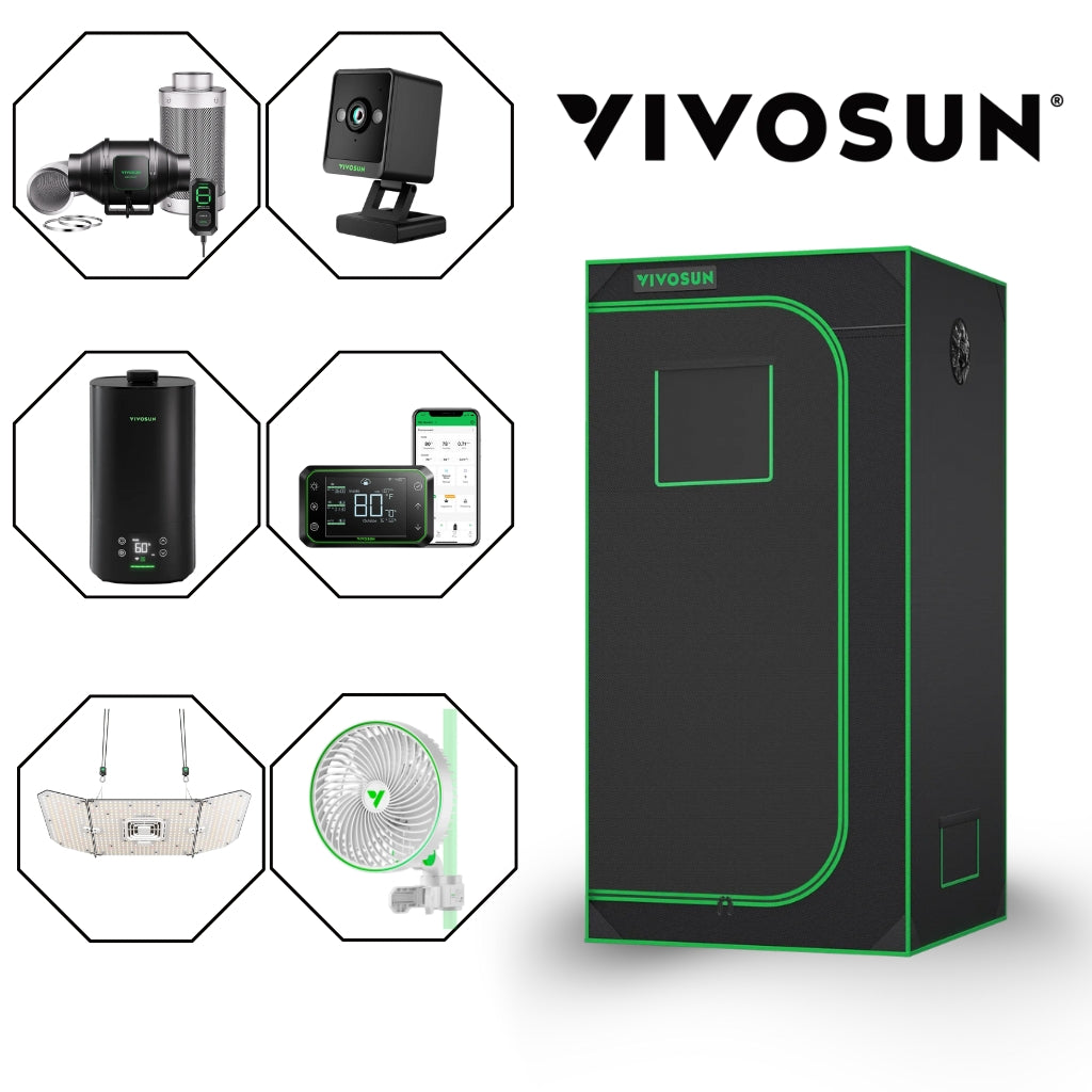 VIVOSUN LED Tent Kit 0.8m x 0.8m x 2m