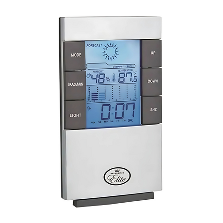 Weather Station Clock Thermometer